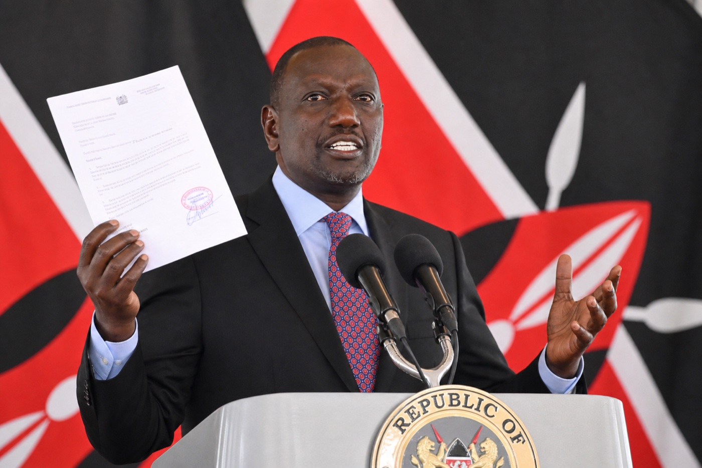 President William Ruto presents official guarantees